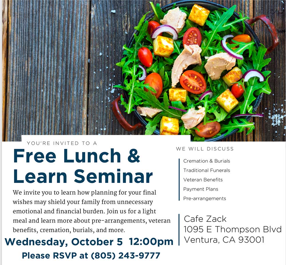 Free Lunch & Learn Seminar - Joseph Reardon Funeral Home and Cremation